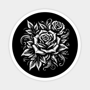 roses art tattoo Magnet